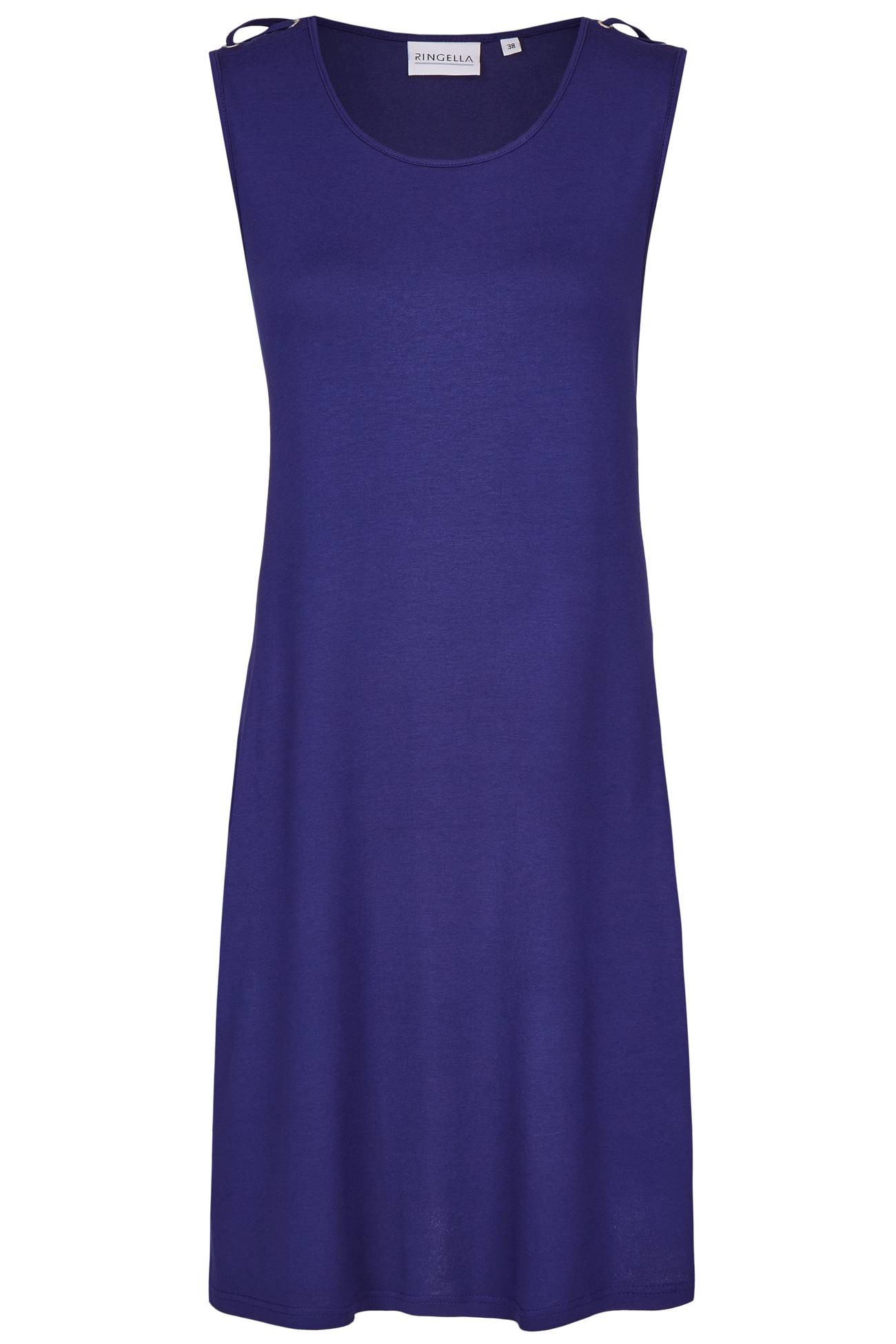 Ringella Beach Damen Nachthemd Strandkleid ohne Arm 221053 Marine Gr. 38 S Muster 
