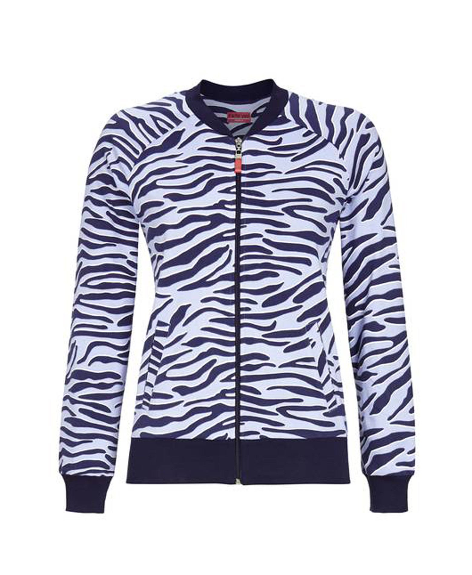Ringella Damen Haus Jacke Baumwolle Elasthan Light Denim Tiger Homewear