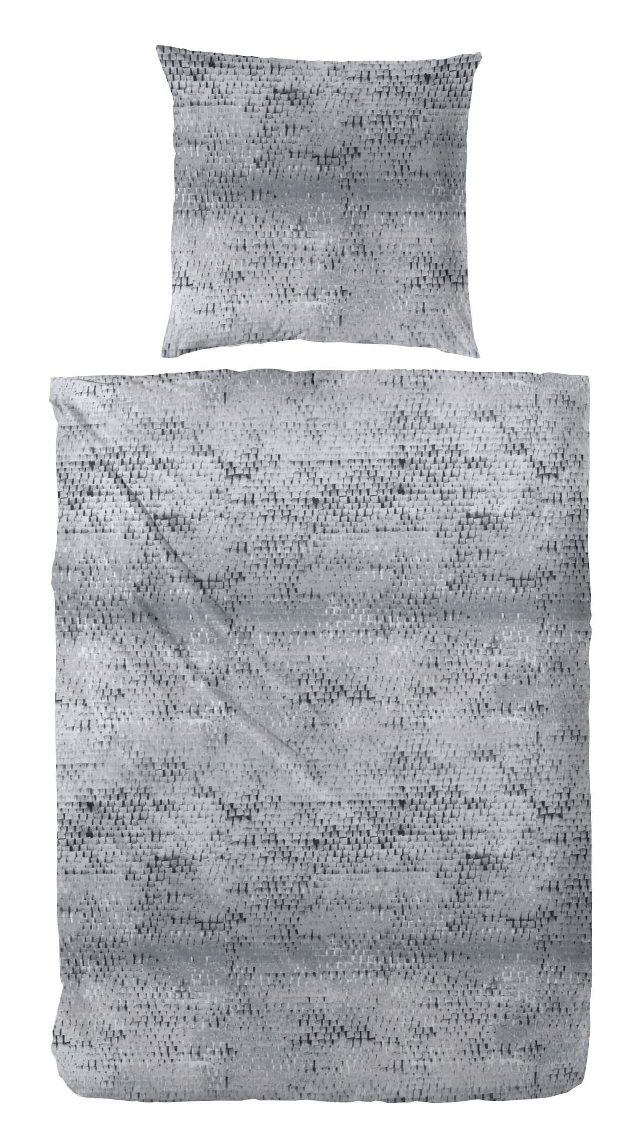 Primera Edel Flanell Bettwäsche Anthrazit 135x200 oder 155x220 cm 