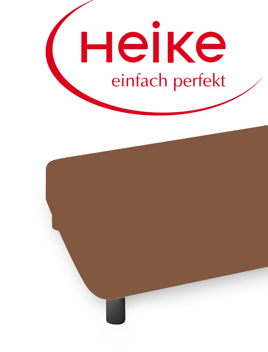 Heike Comfort Classic Jersey Spannbettlaken 180-200x200 cm 2150 Krokant