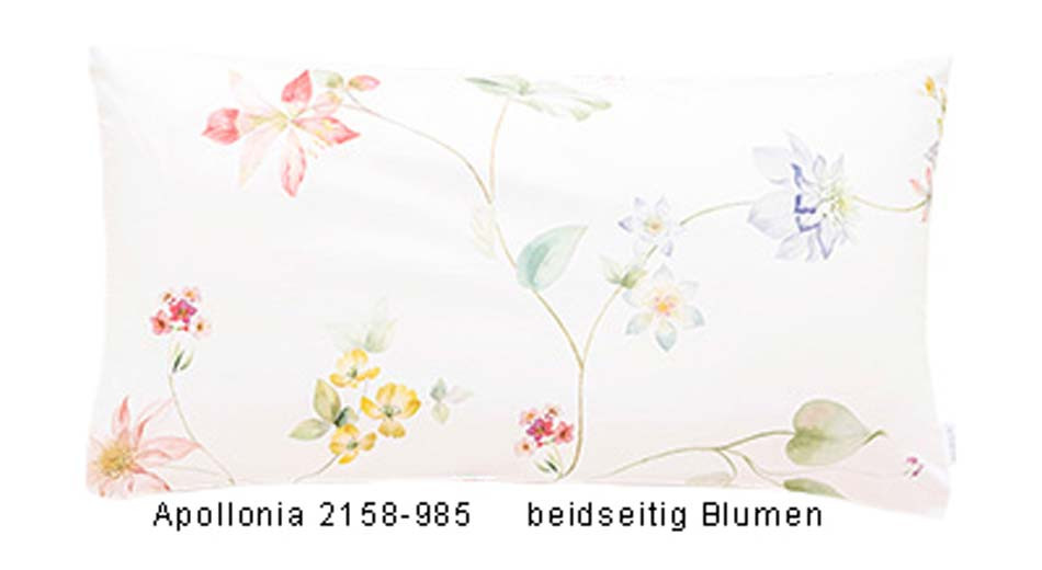Estella Mako Satin Zusatz Kissenbezug Apollonia in Bunt 2158-985 40x80 cm