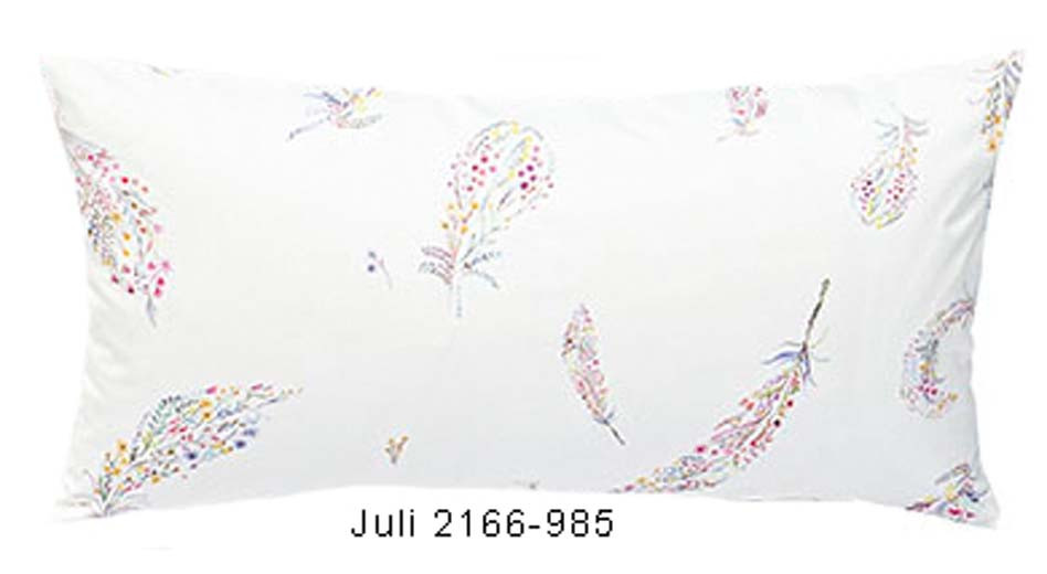 Estella Mako Satin Zusatz Kissenbezug Juli in Bunt 2166-985 40x80 cm