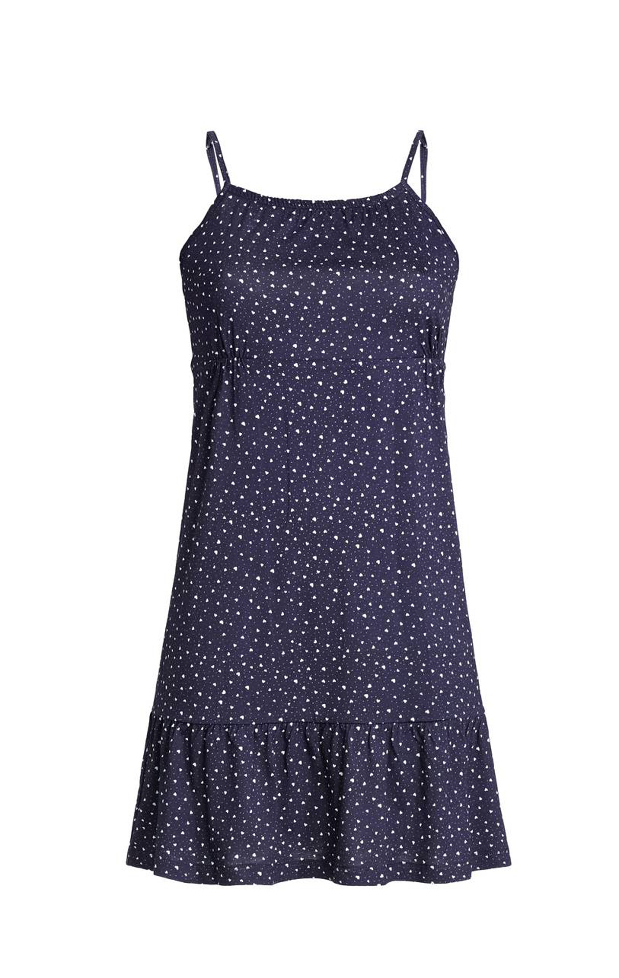 Ringella Damen Nachthemd 2211008 Night ohne Arm Träger Gr. 38 Baumwolle Modal Muster