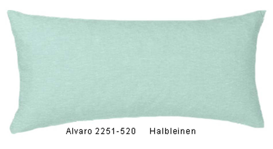 Estella Halb-Leinen Zusatz Kissenbezug  Alvaro in Mint 2251-520 40x80 cm