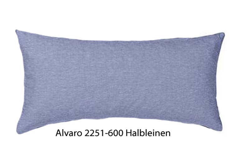 Estella Halb-Leinen Zusatz Kissenbezug  Alvaro in Blau 2251-600 40x80 cm
