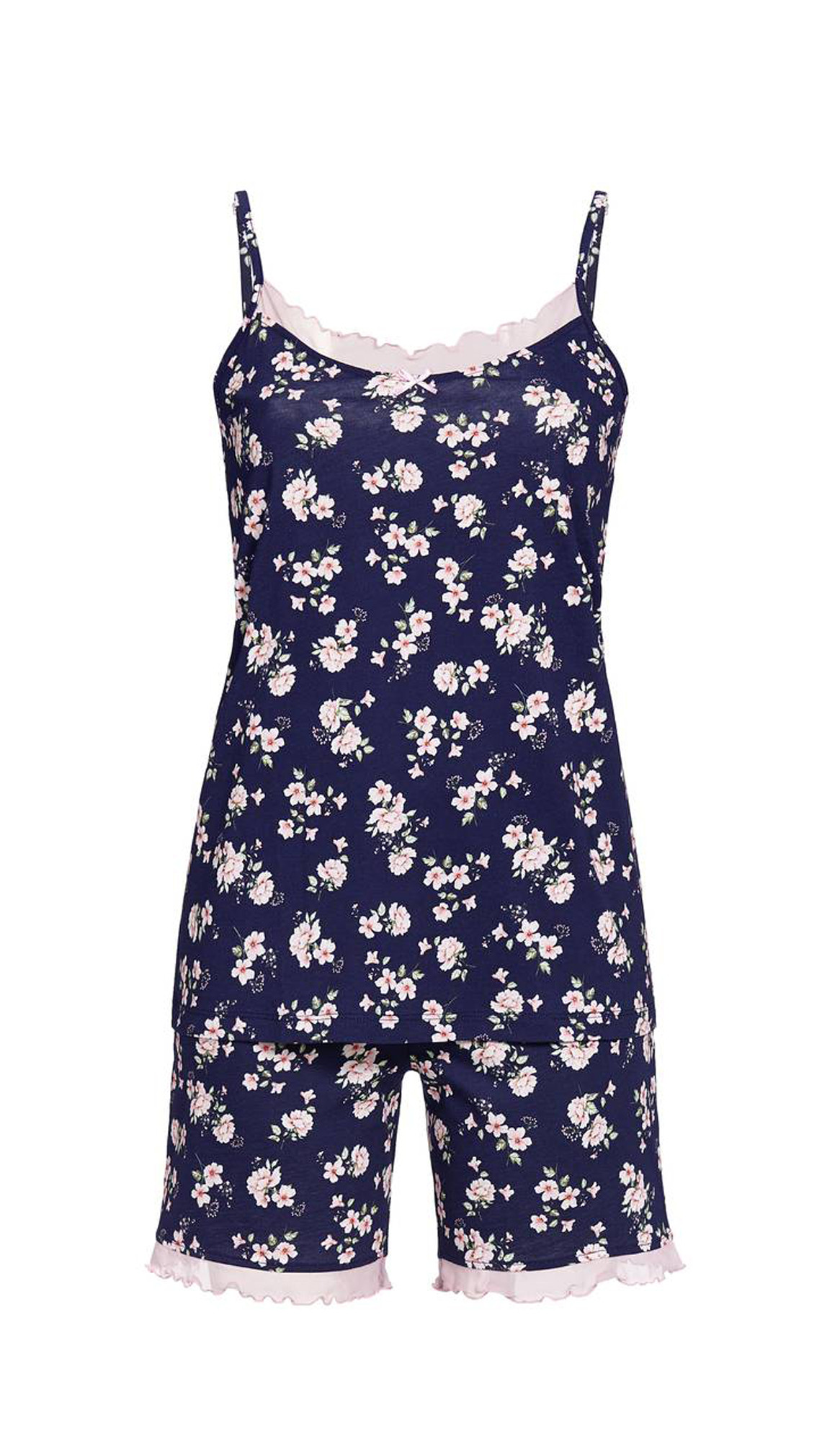 Ringella Damen Shorty Schlafanzug kurz Pyjama 2261301 Nigkt Baumwolle Modal Gr. 38 S Muster