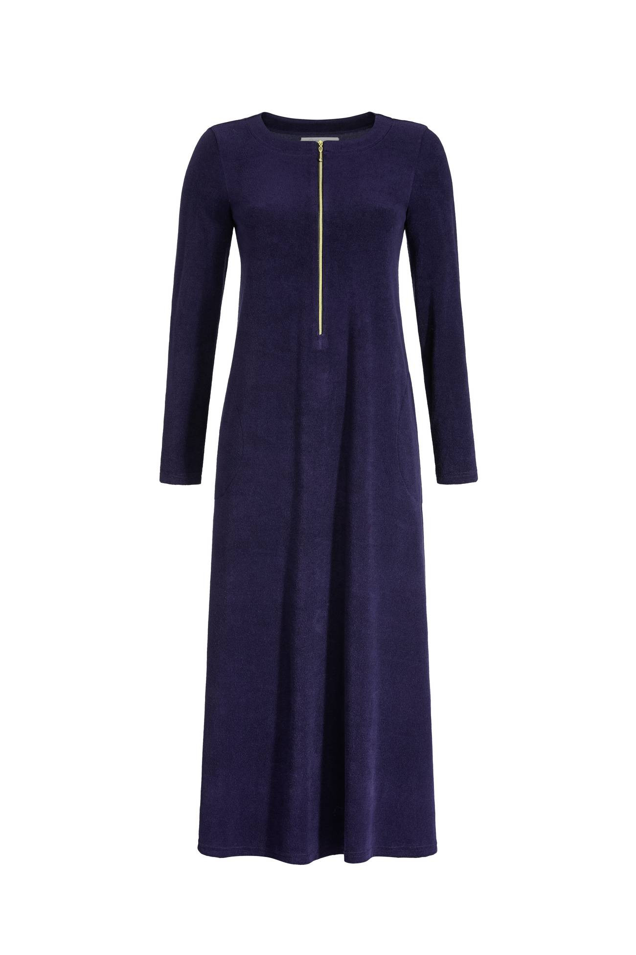 Ringella Cherie Line Damen Nicki-Kleid 2573116 Night Langer Arm 