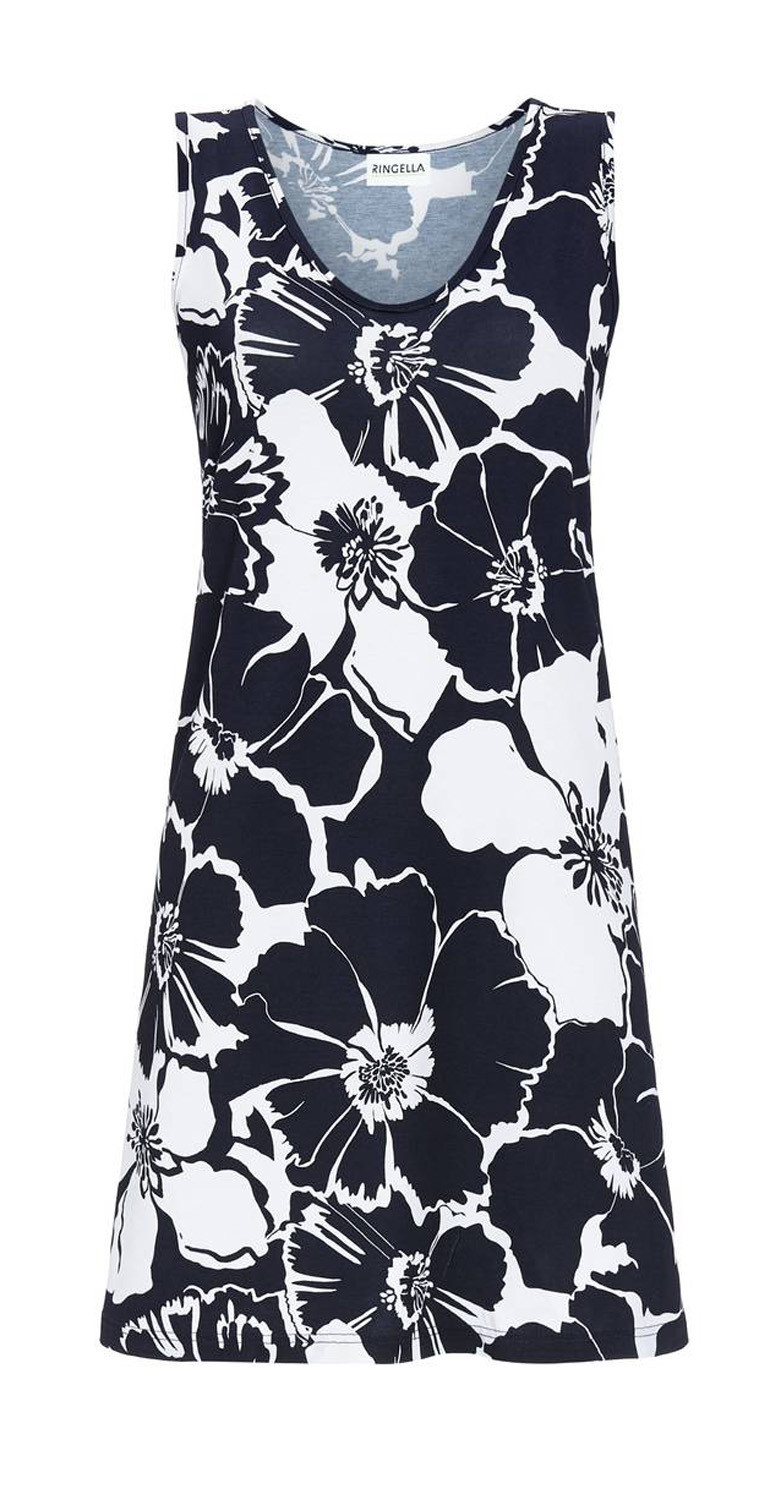 Ringella Damen Kleid ohne Arm 3221044 Night Gr. 38 S Muster