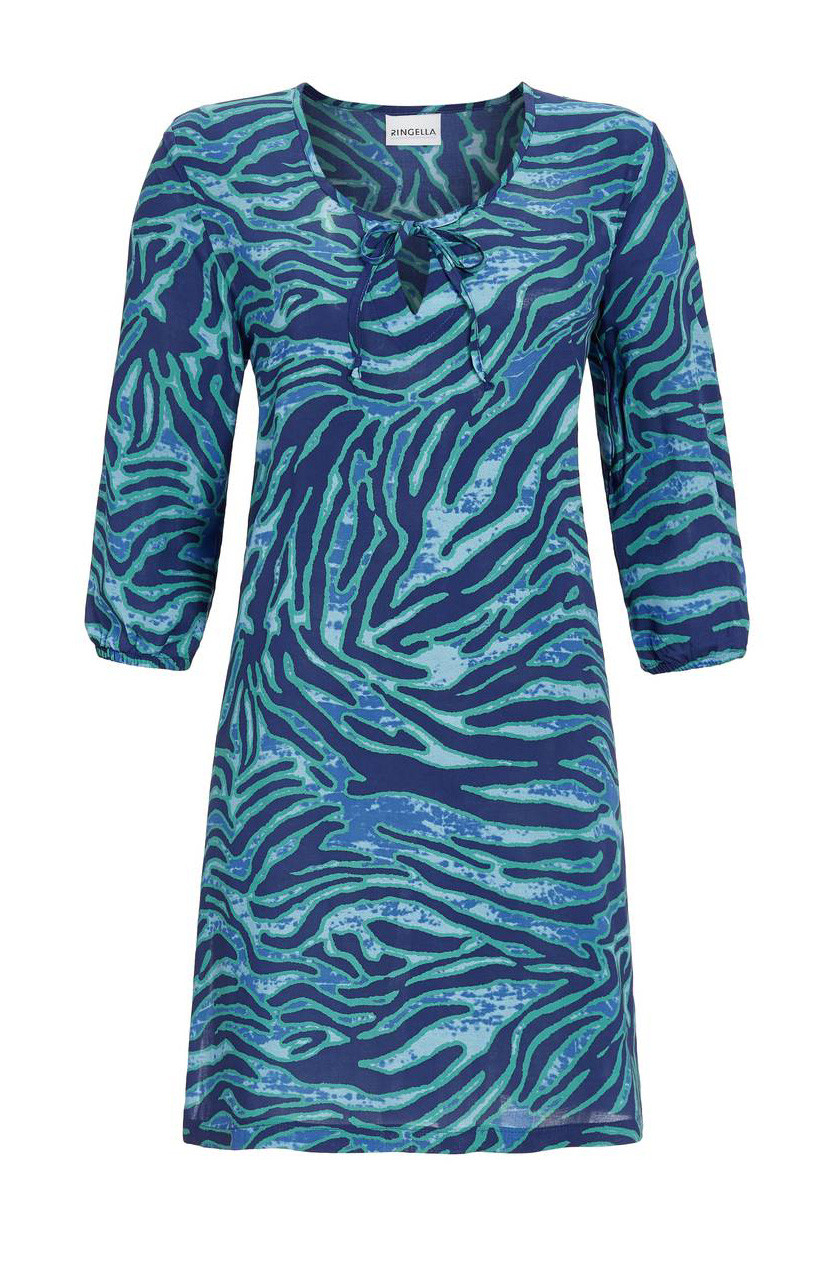 Ringella Damen Tunika 3/4 Arm 3226047 Marine Petrol Gr. 38 S Muster