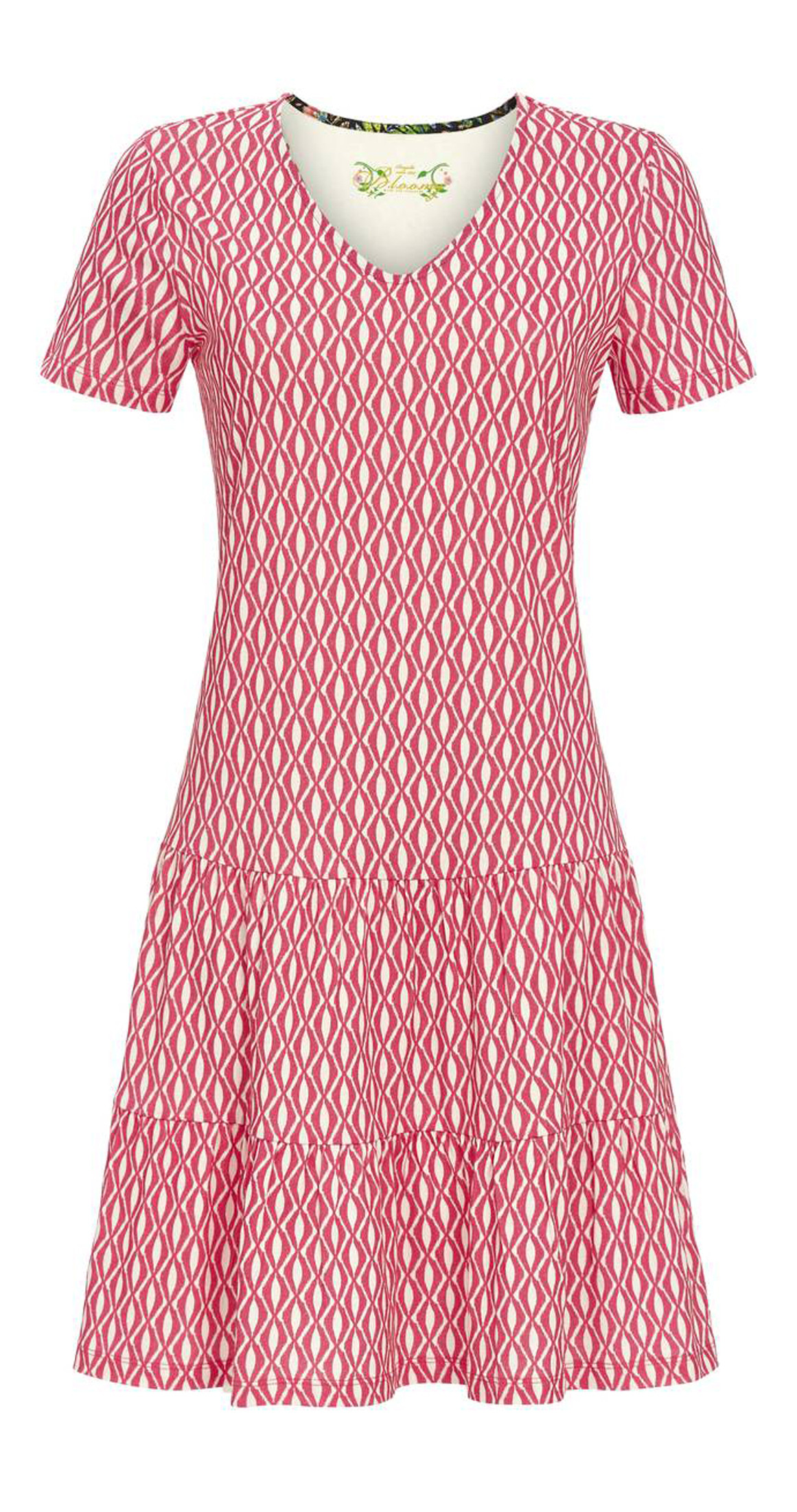 Ringella Bloomy Damen Nachthemd kurzer Arm 3251005 Kirsche Gr. 38 S Muster