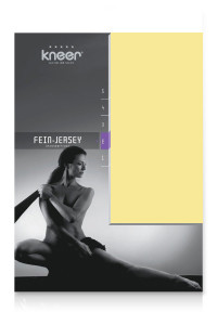 Kneer Fein Jersey Spannbettlaken Q50 90-100 x 220 cm Farbe 14-sonne