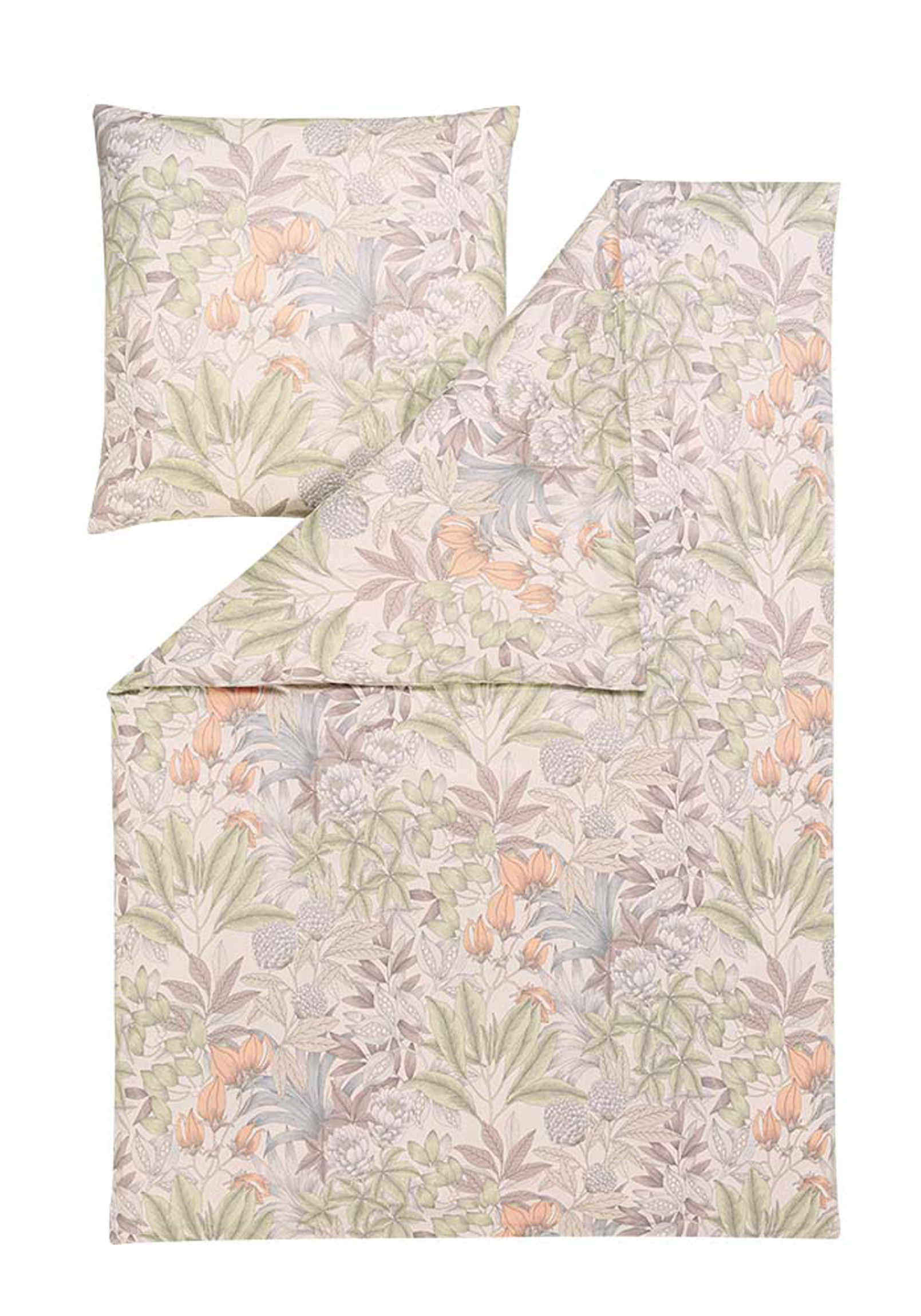 Estella Interlock Mako Jersey Bettwäsche Florentin in Natur 135x200 80x80 cm