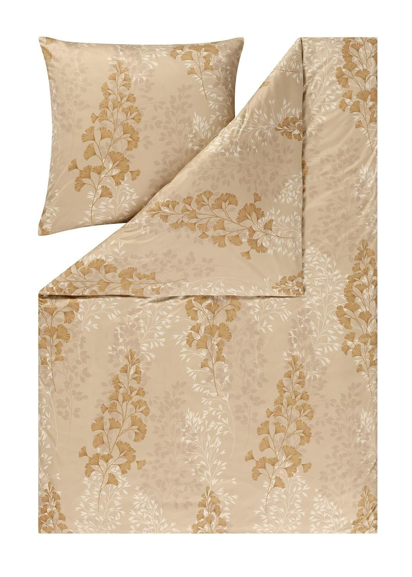 Estella Mako Jersey Bettwäsche Marie in Messing 155x220 80x80 cm00 80x80 cm