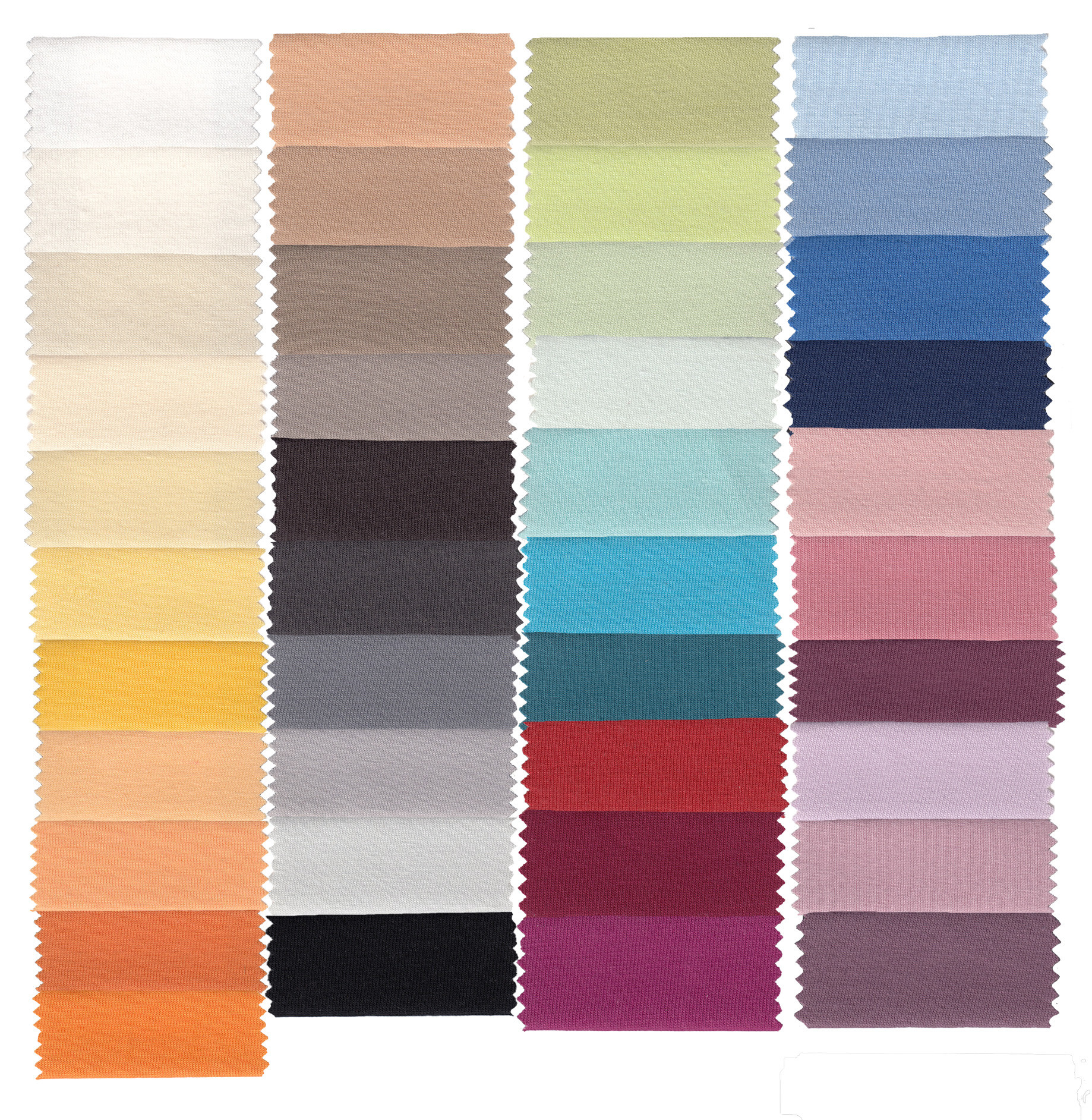 Estella Mako Zwirn Jersey Spannbettlaken in 40 Farben 140 - 160 x 200 - 220 cm Wasserbett