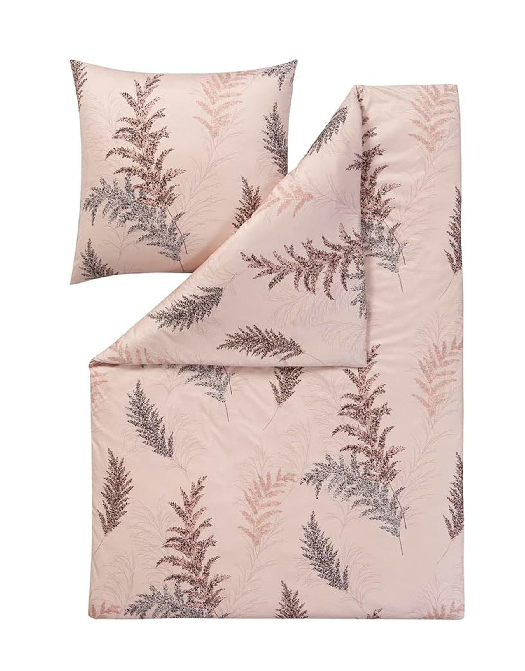 Estella Interlock Mako Jersey Bettwäsche Fiamma in Lachs 135x200 80x80 cm