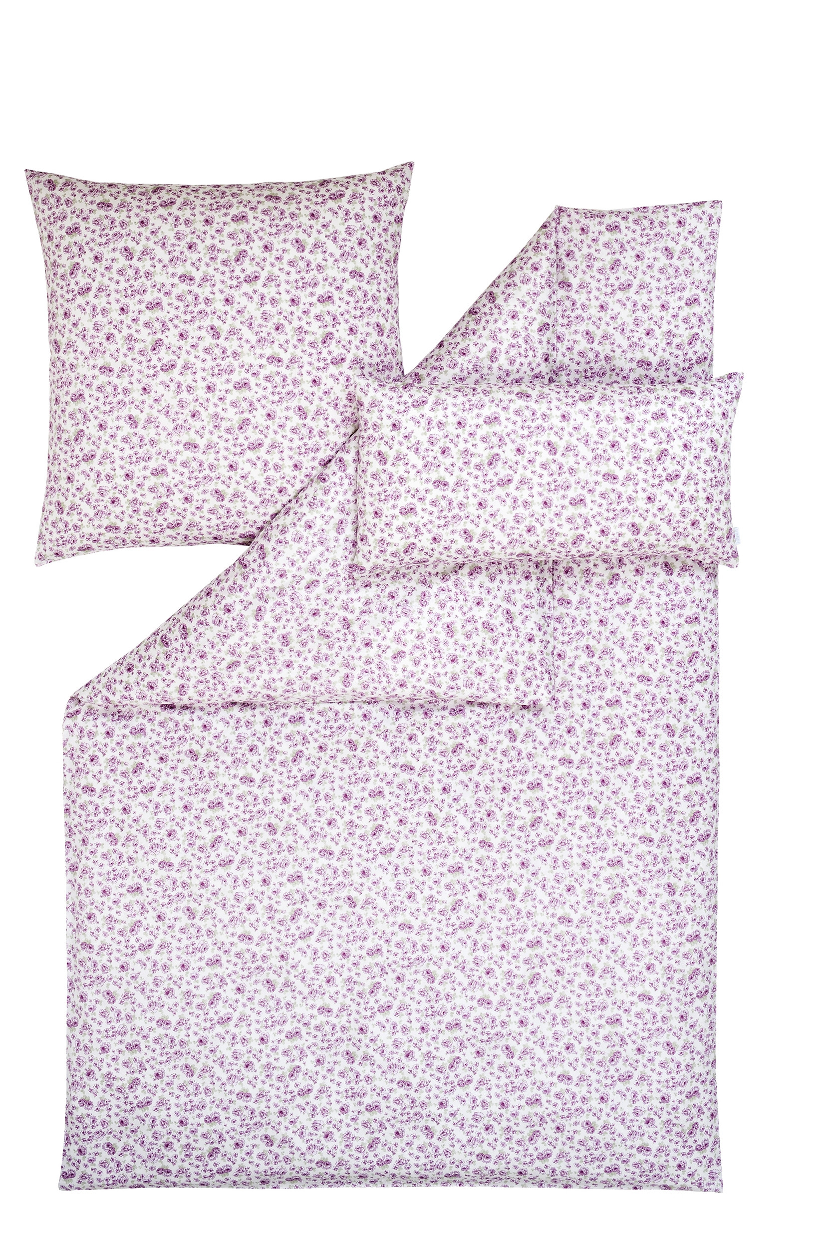 Estella Mako Satin Bettwäsche Romy in Flieder 135 x 200 / 155 x 220 cm