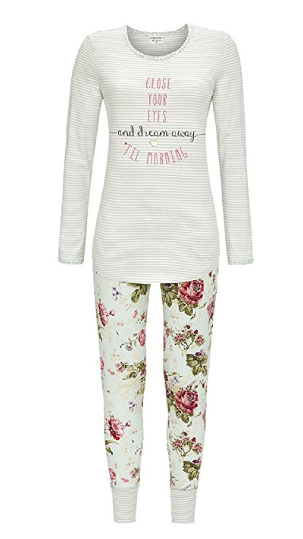 Ringella Damen Schlafanzug 7561210 Baumwolle Gr. 40 42 44 46 48 50 M L XL XXL
