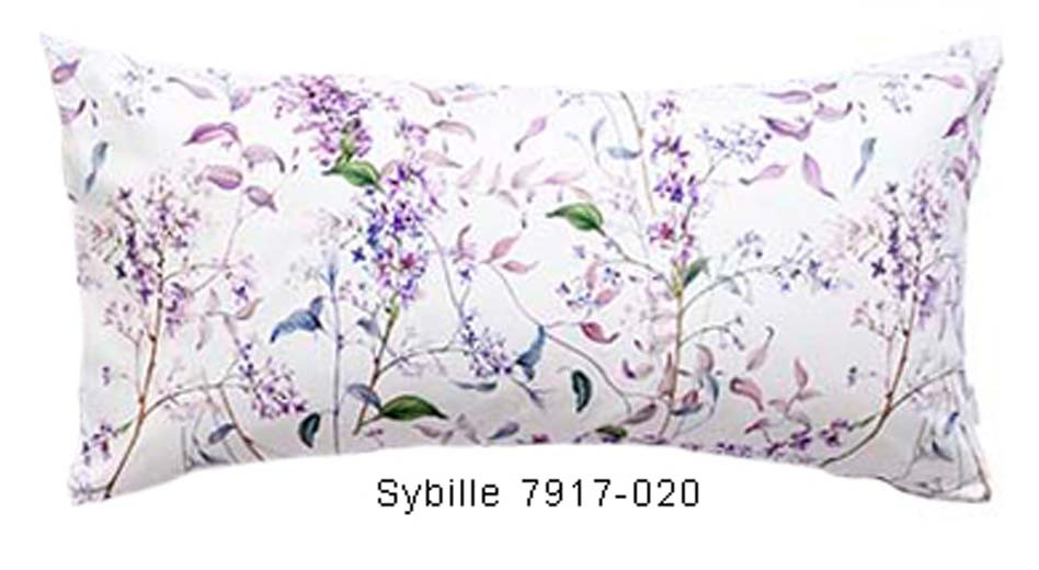 Estella Mako Satin Zusatz Kissenbezug Sybille 7917-020 in Lilac 40x80 cm