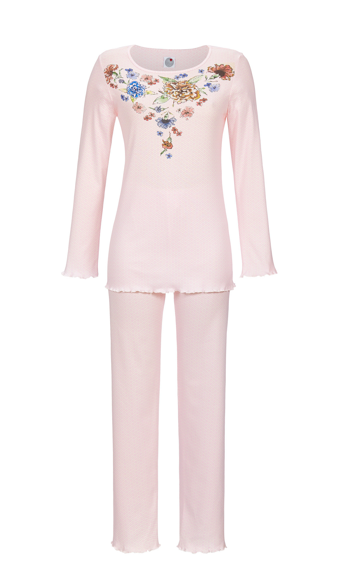 Ringella Damen Schlafanzug 9581205 Langarm Baumwolle Modal Icy Orchid 36 38 40 42 44 46 48 S M L XL