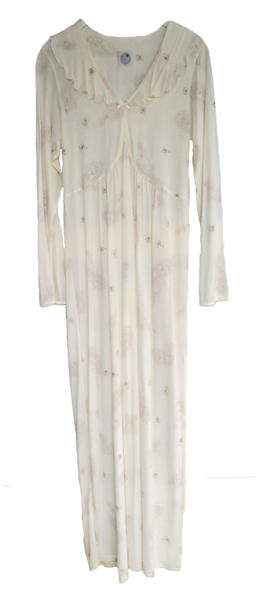 Ringella Damen Nachthemd Baumwolle Modal Creme Gr. 38