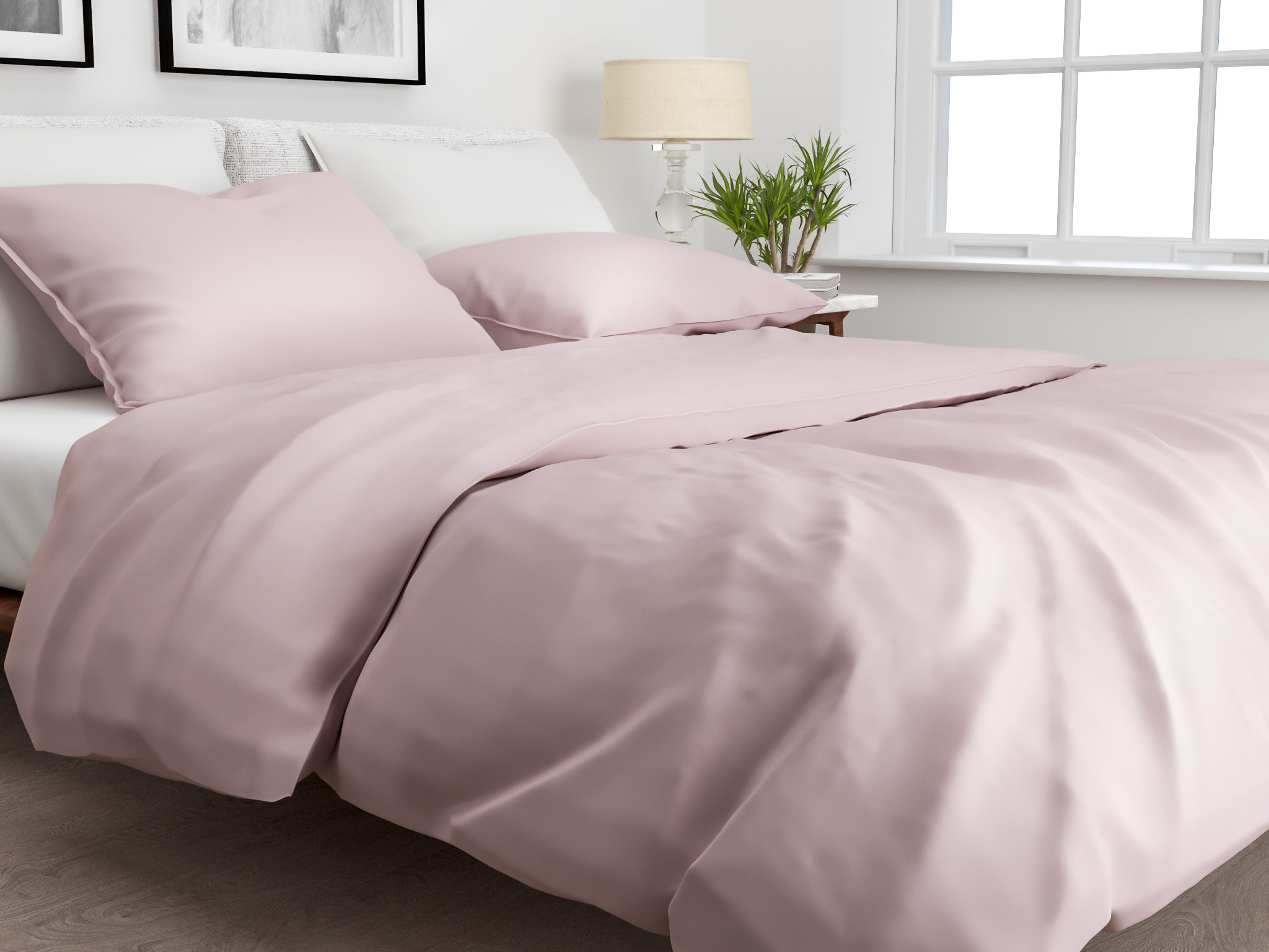 ZoHome Baumwolle Satin Bettwäsche Satinado 135x200 oder 155x220 cm Shady Pink