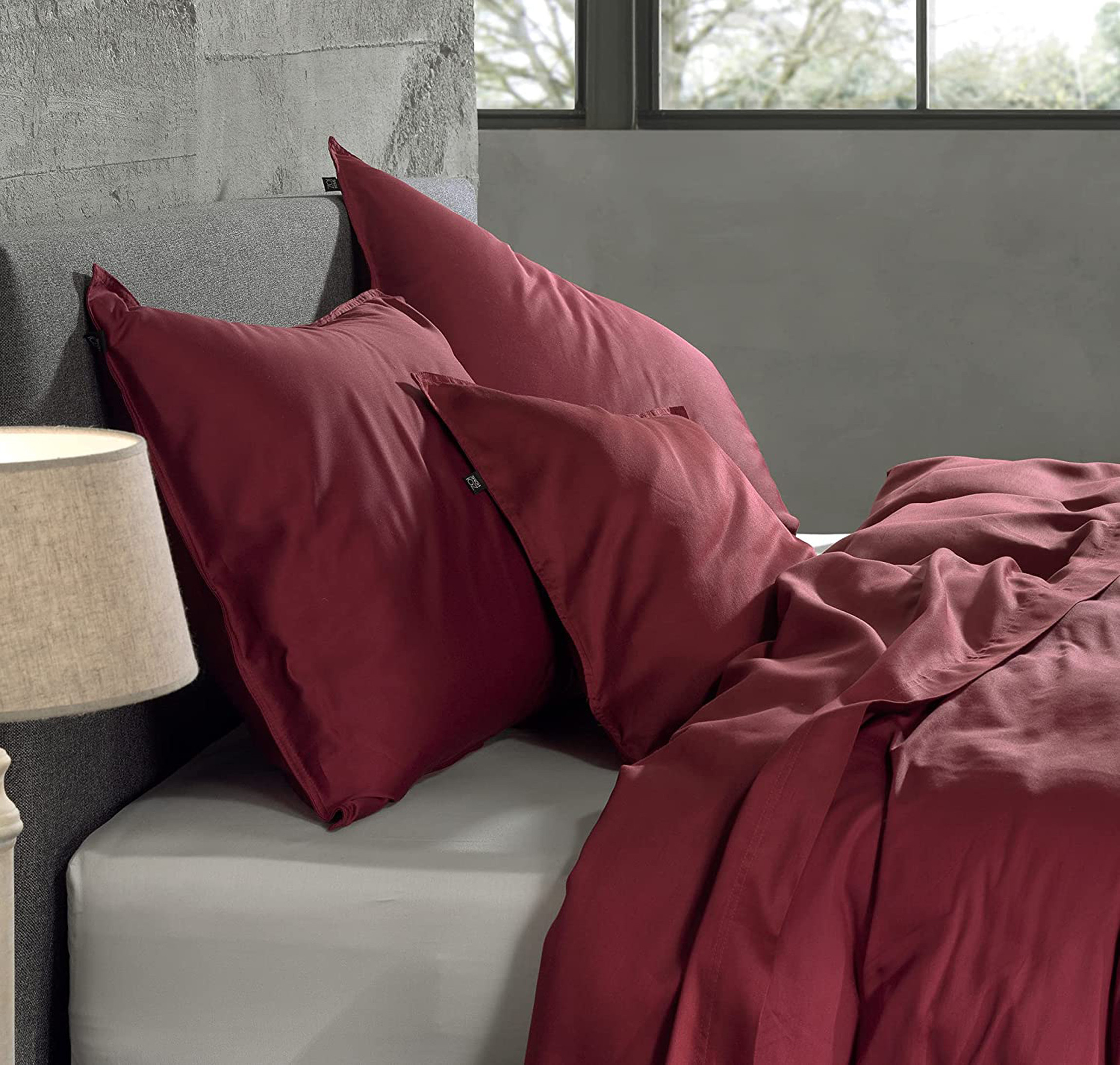 ZoHome Baumwolle Satin Bettwäsche Satinado 135x200 oder 155x220 cm Spicy Red