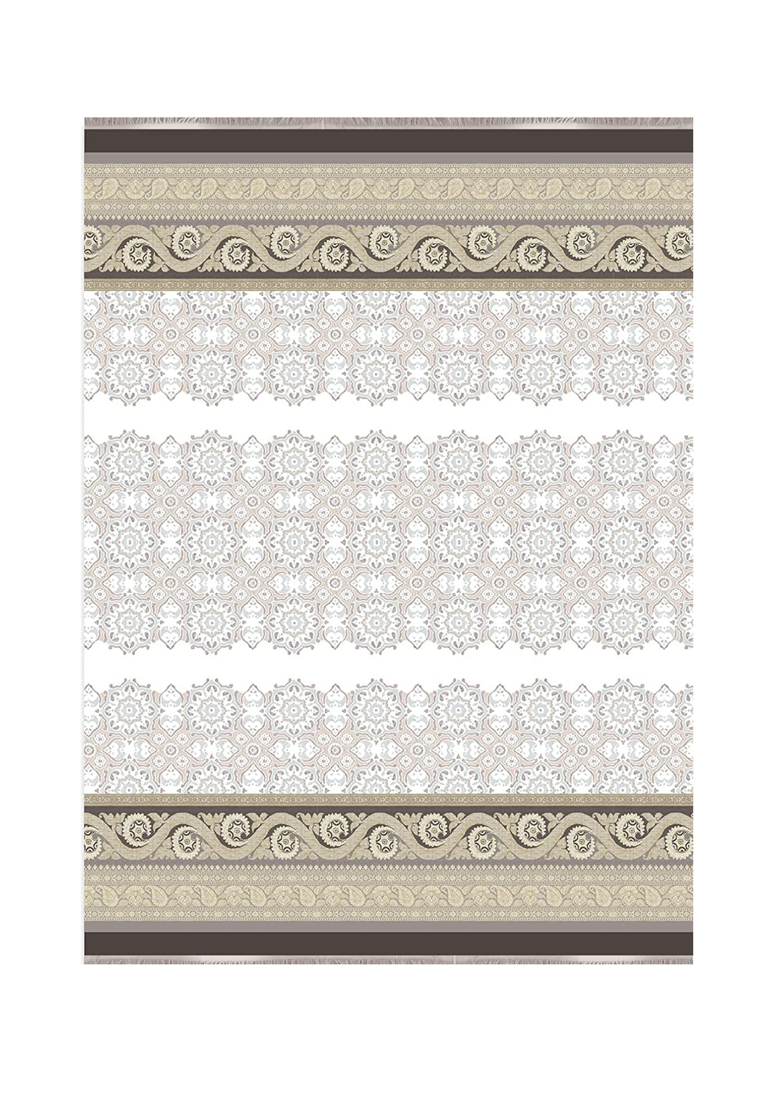 Bassetti Jacquard Plaid Tremezzo 41 Beige 140x190 cm Baumwolle