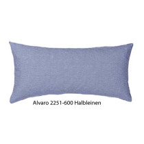 Estella Halb-Leinen Zusatz Kissenbezug  Alvaro in Blau 2251-600 40x80 cm