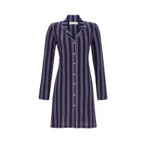 Ringella Cherie Line Damen Nachthemd 2571001 Night Langer Arm Knopfleiste Baumwolle Modal