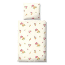 Biberna Castell Biber Bettwäsche Terra Natur Rosen 135x200 + 80x80 cm