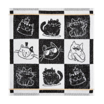 Kracht Küchentuch Frottier Cool Cat in Schwarz Katzen