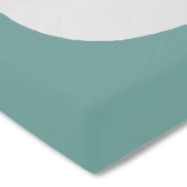 Kneer Edel Zwirn Jersey Spannbettlaken Farbe 35 Lagune 140-160 x 200 cm