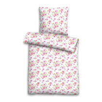 Biberna 40639 Linon Bettwäsche 135x200 155x220 in Rosa