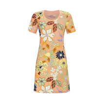 Ringella Bloomy Damen Nachthemd kurzer Arm Mango Baumwolle Modal