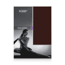 Kneer Fein Jersey Spannbettlaken Q50 90-100 x 220 cm Farbe 79-mocca