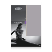 Kneer Fein Jersey Spannbettlaken Q50 140-160 x 200 cm Farbe 09-platin