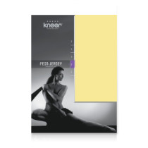 Kneer Fein Jersey Spannbettlaken Q50 90-100 x 220 cm Farbe 14-sonne