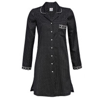 Ringella Nachthemd Damen in Hemdenform in schwarz  Gr. 36 S