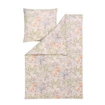 Estella Interlock Mako Jersey Bettwäsche Florentin in Natur 135x200 80x80 cm