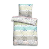 Biberna Baumwollsatin Bettwäsche 155x220 + 80x80 cm in Capri