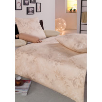 Estella Interlock Mako Jersey Bettwäsche Freda in Natur 135x200 80x80 cm