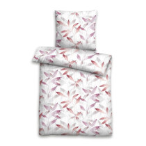 Biberna Single Jersey Bettwäsche in Weinrot 155x220 + 80x80 cm