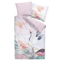 Dormisette Mako Satin Bettwäsche in mehrfarbig 135x200 + 80x80 cm