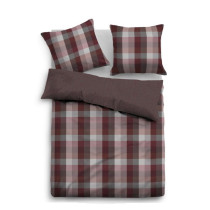 Tom Tailor Flanell Flanell Bettwäsche 155x220 80x80 cm in rot