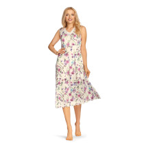 Comtessa Ascafa Damen Nachthemd ohne Arm Natur Baumwolle Modal