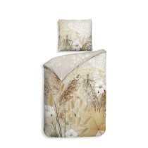 Heckett Lane Mako Satin Bettwäsche Balko 135x200 oder 155x220 cm Natur Gräser