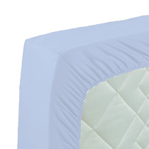 1 Jersey Spannbettlaken Mako Cotton in hellblau 90 - 100 x 200 cm