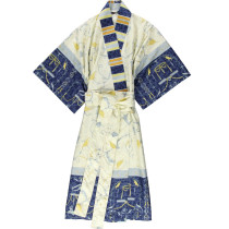 Bassetti Damen Kimono Oplontis V9 Blau S-M L-XL