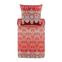 Bassetti Mako Satin Bettwäsche Ragusa R1 135x200 155x220 cm in Rot