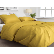 ZoHome Baumwolle Satin Bettwäsche Satinado 135x200 oder 155x220 cm Ochre Gold